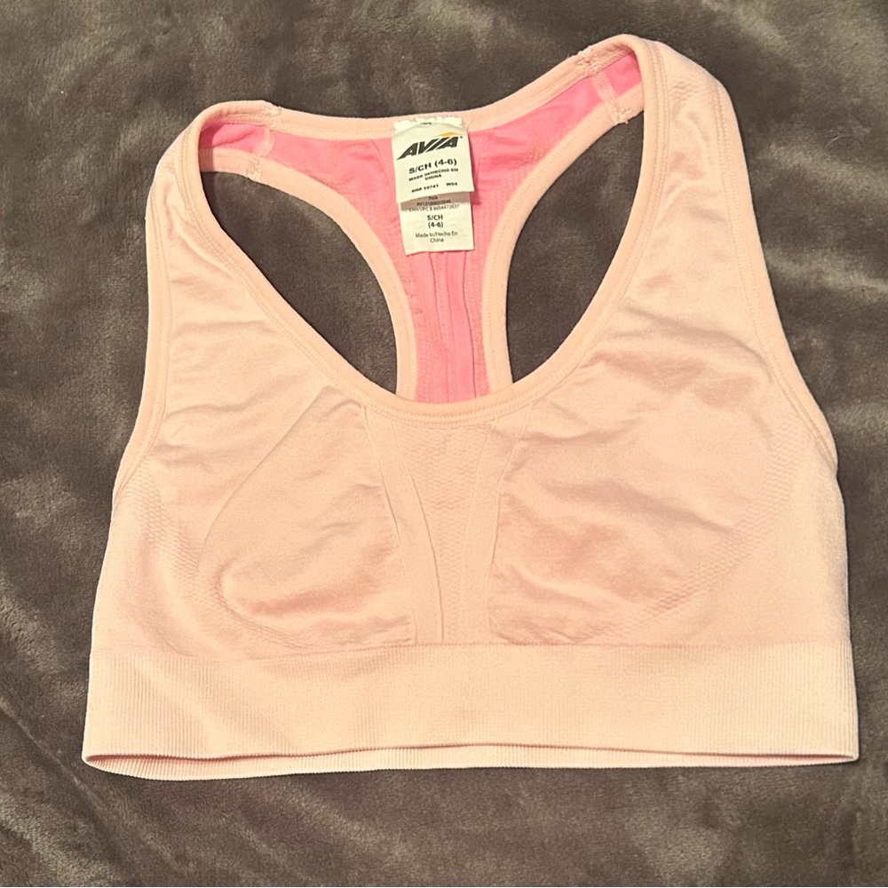 Avia Women's Light Pink Sports Bra